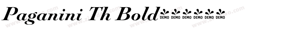 Paganini Th Bold字体转换